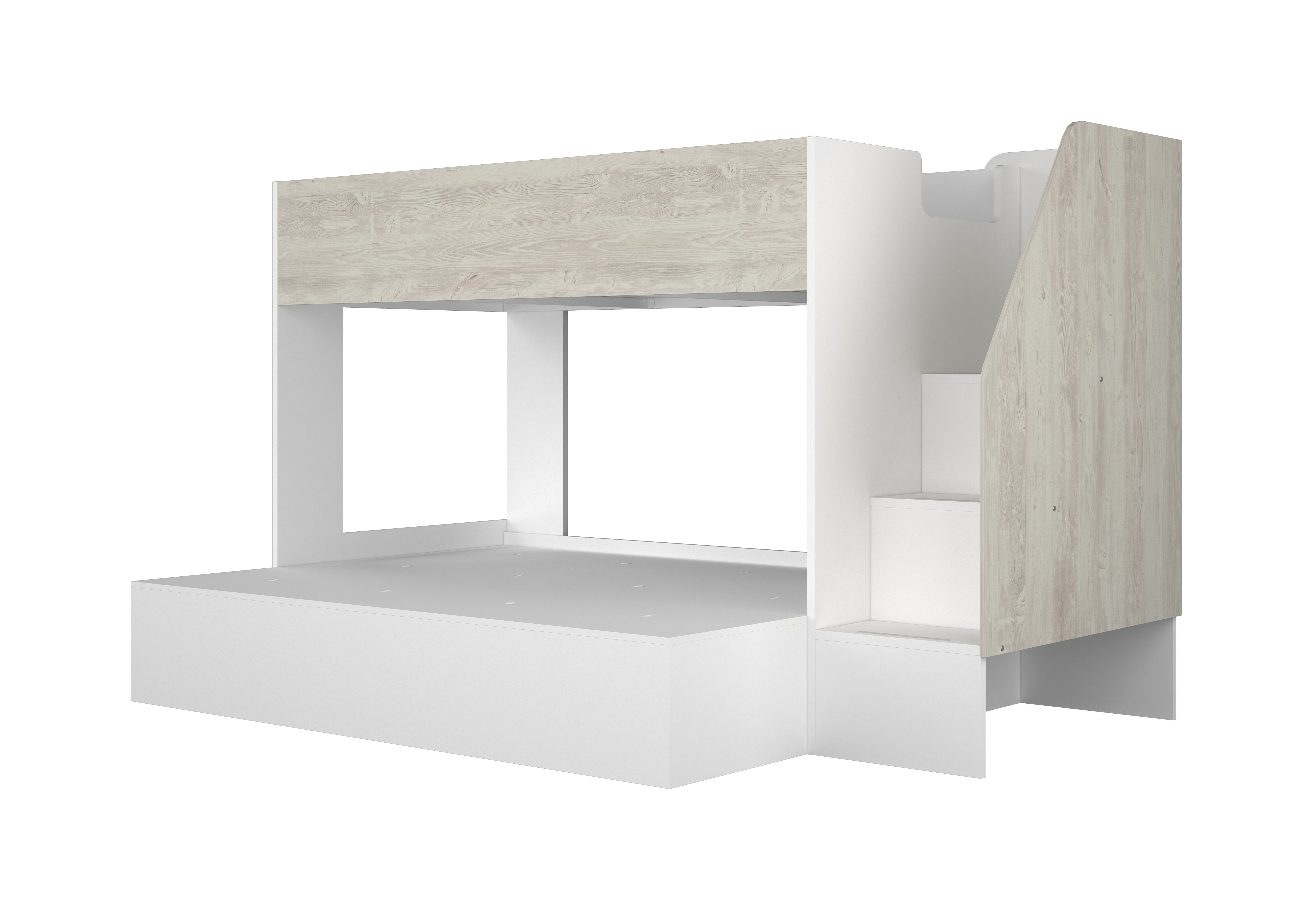 Easy Triple Bunkbed 140Cm Cascina/White