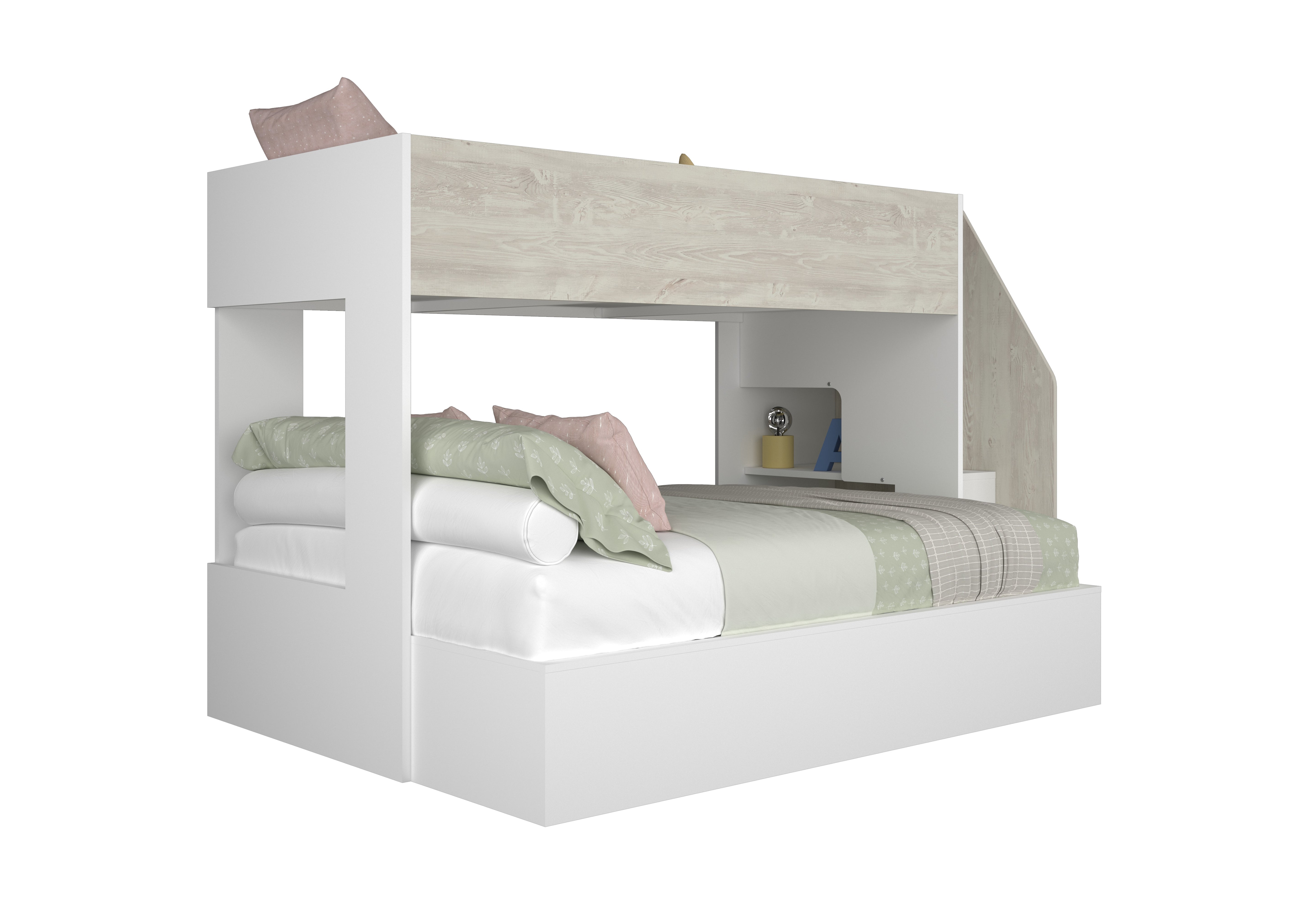 Easy Triple Bunkbed 140Cm Cascina/White