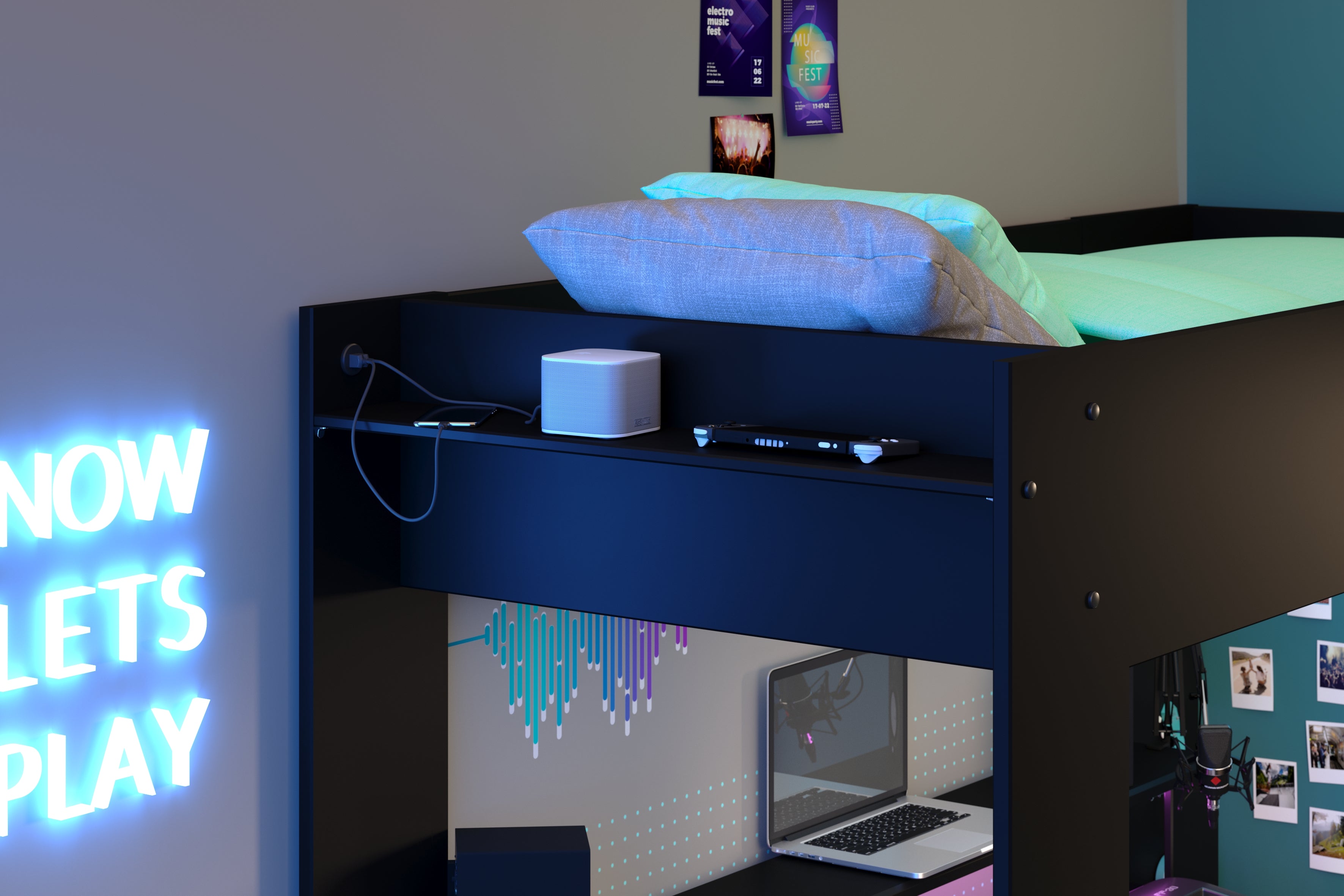 ONLINE Gaming Highbed