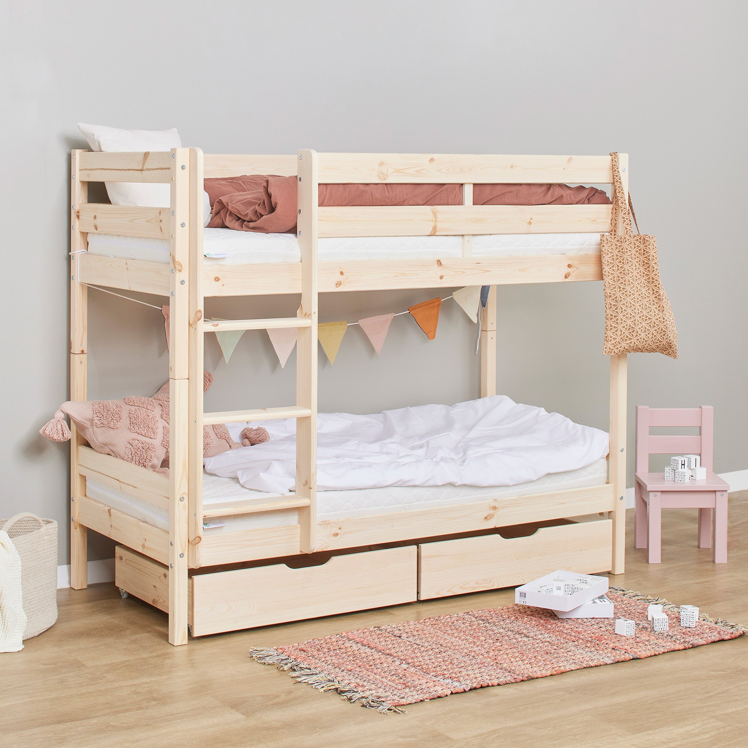 Hoppekids Shorty Bunkbed + Drawers