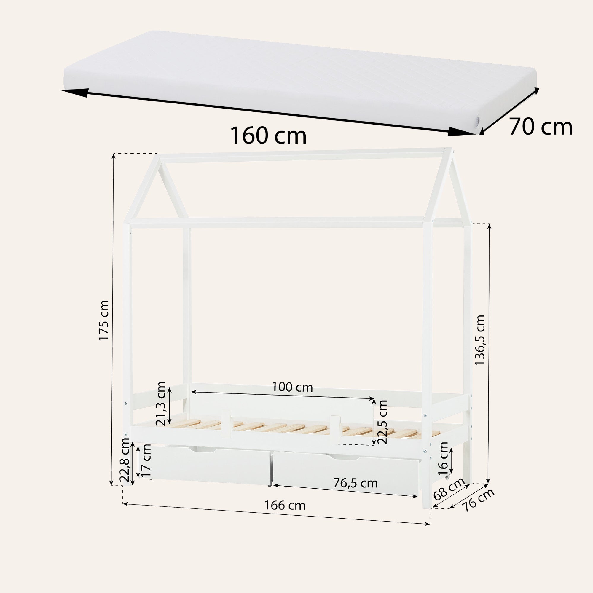 Hoppekids Shorty Housebed