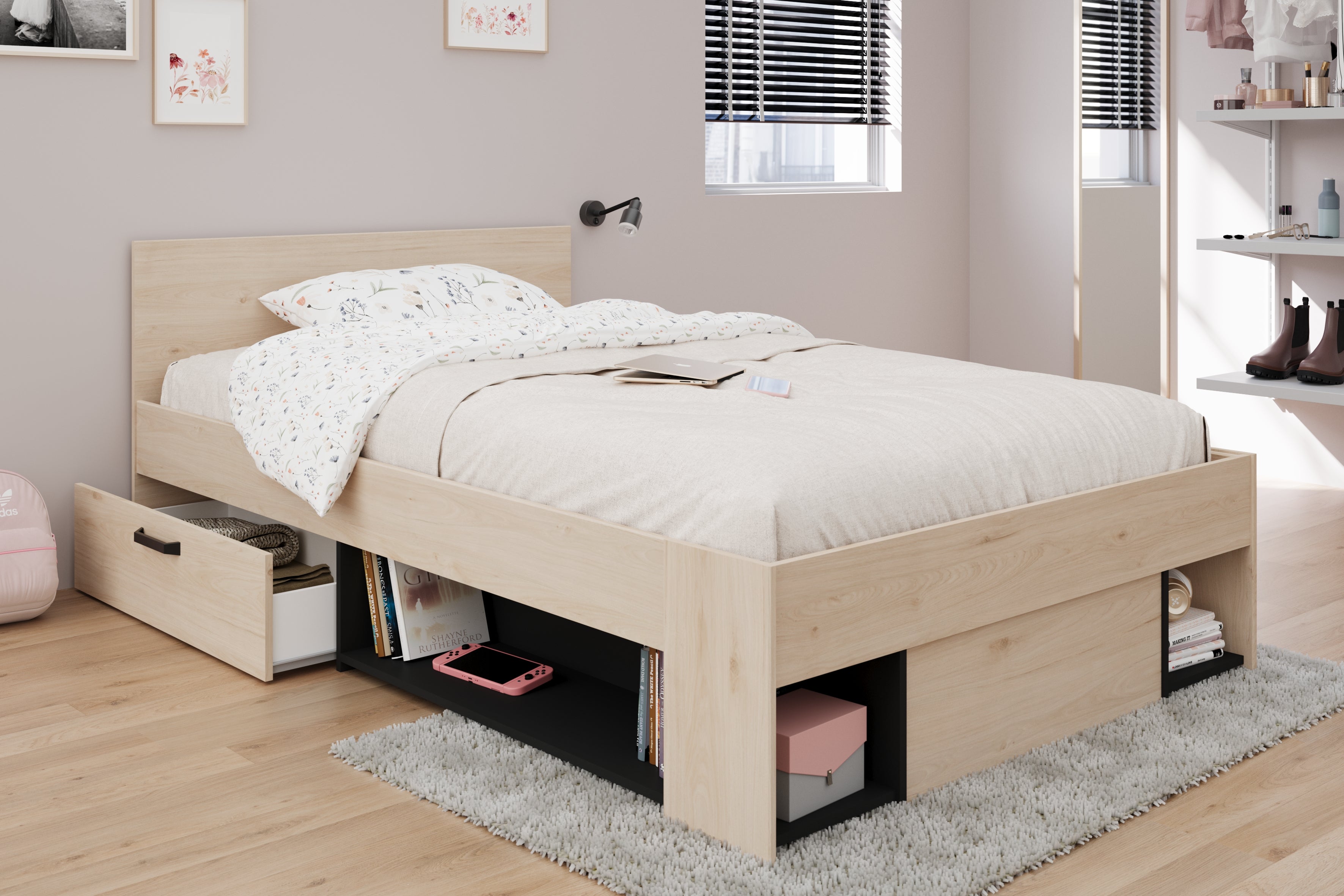 Achille 2 Storage Bed