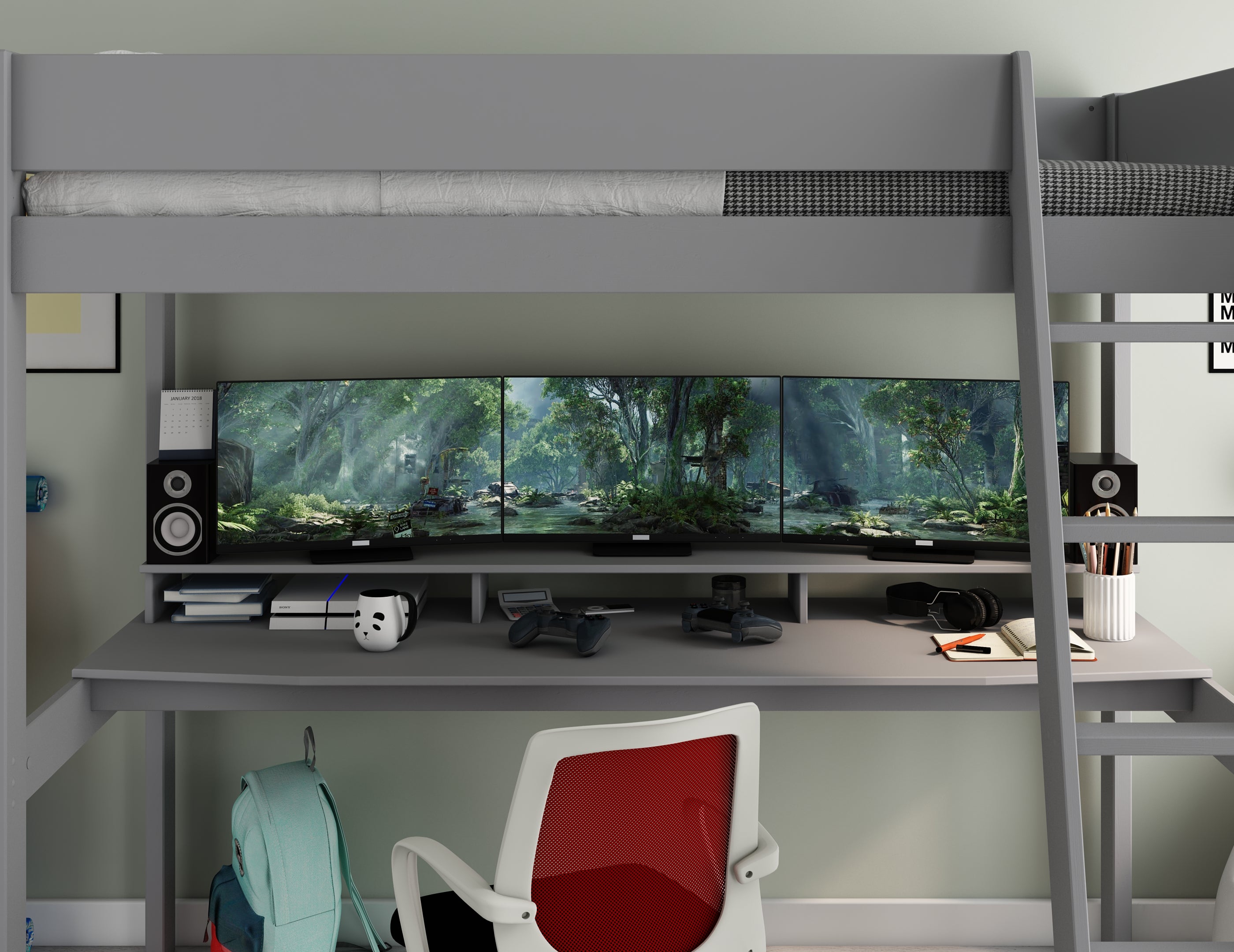 Estella Grey - High with Gaming Desk