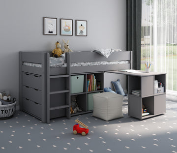 Estella Grey - Mid with Cube/Desk and Chest