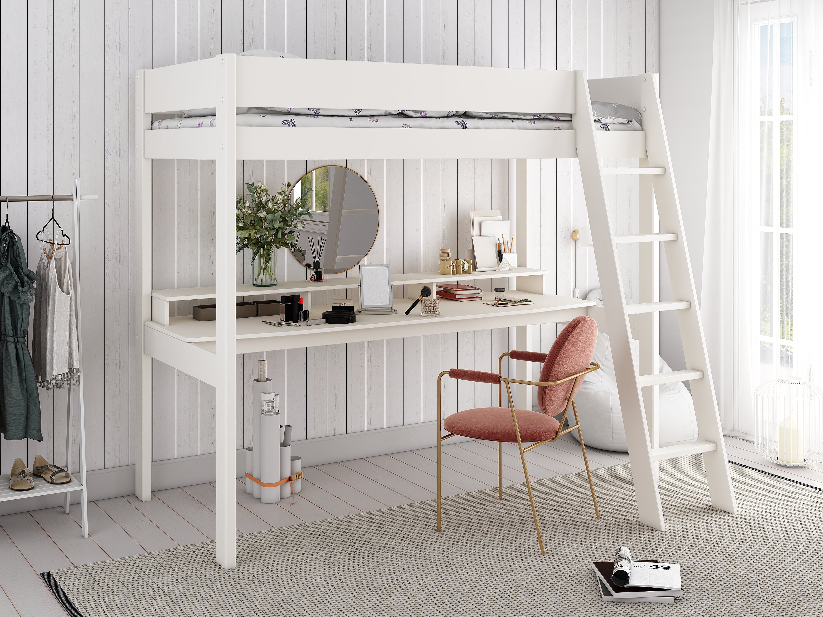 Estella WHITE - High with Gaming Desk