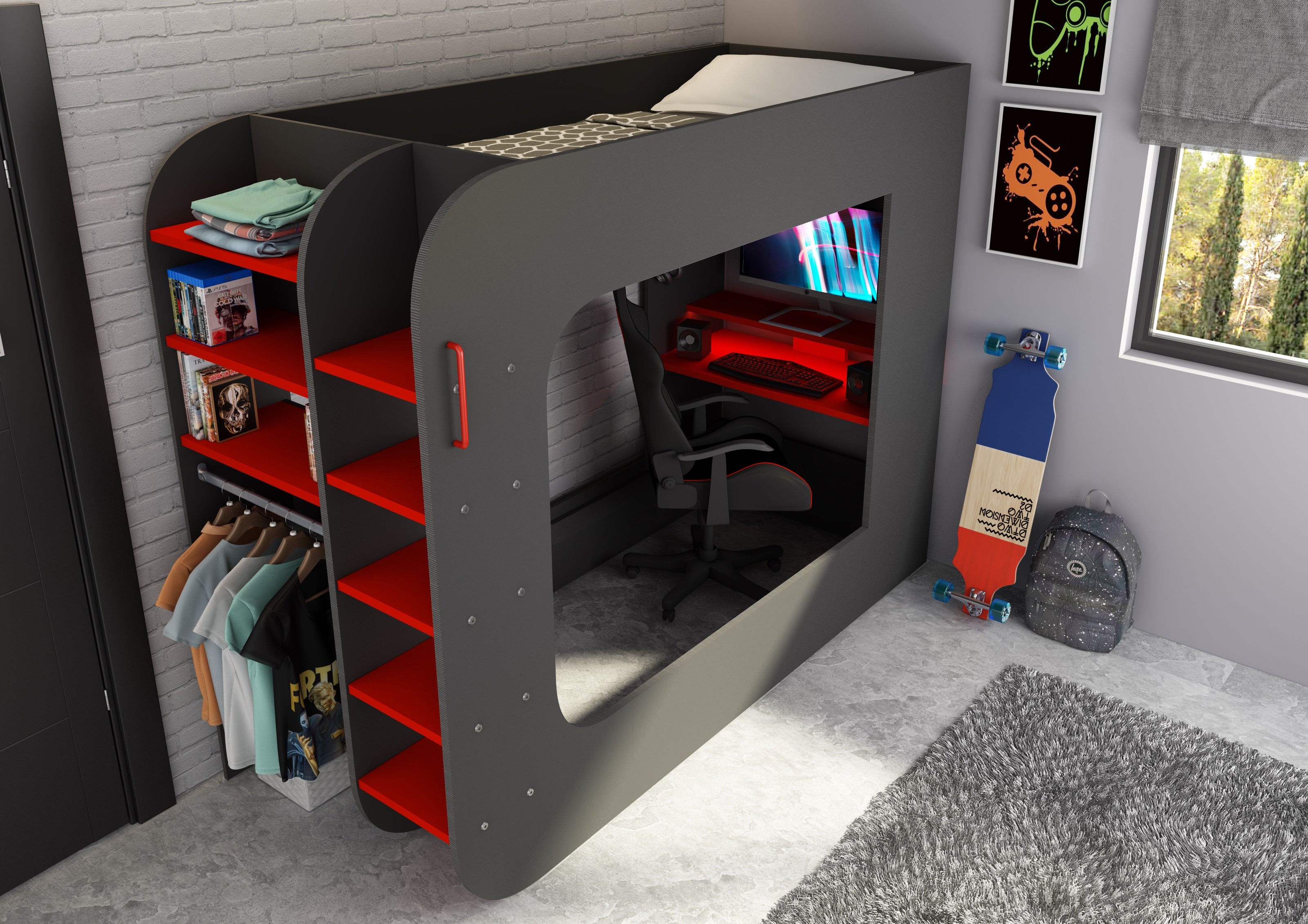 Loftpod Gaming Highsleeper