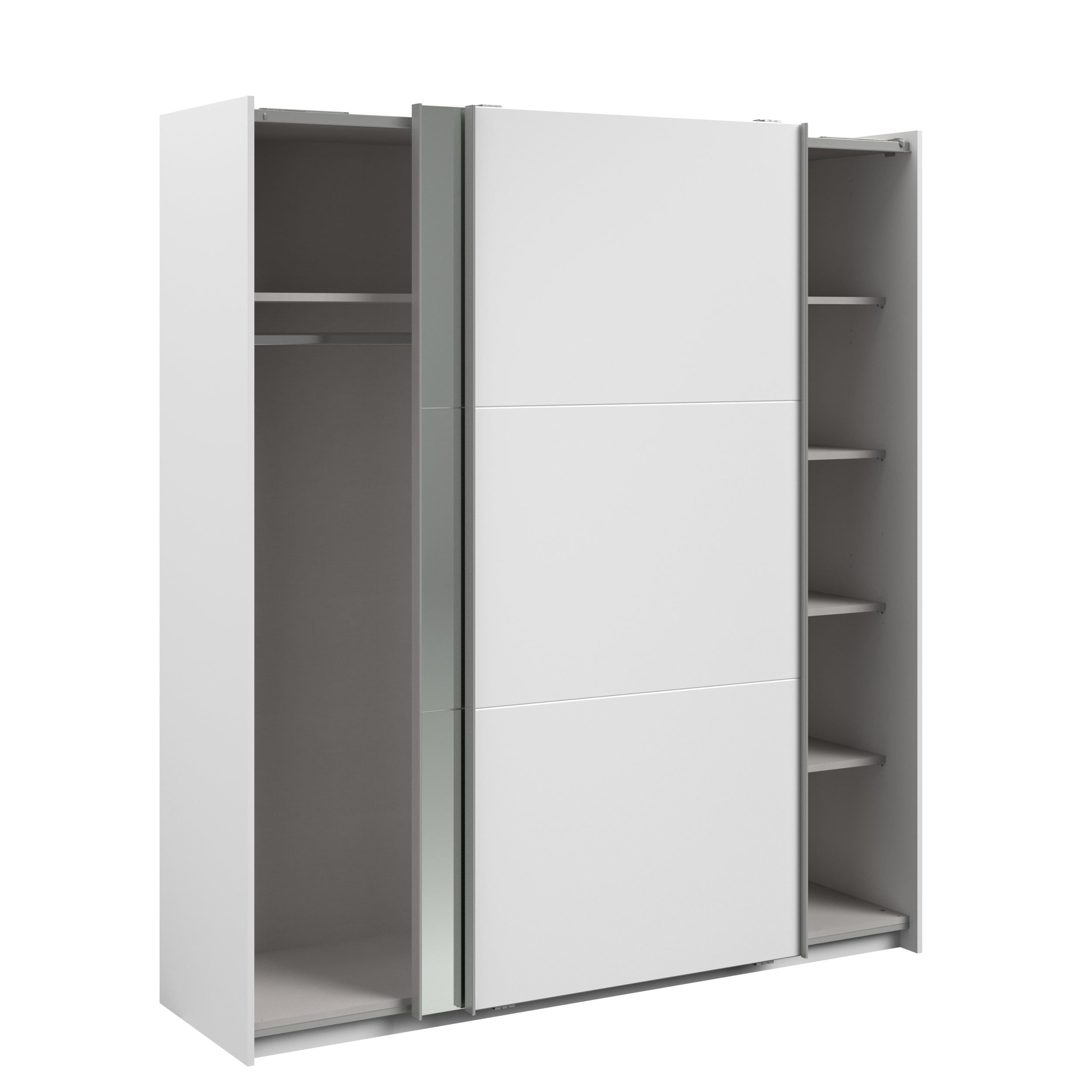 Swing White Mirrored Robe