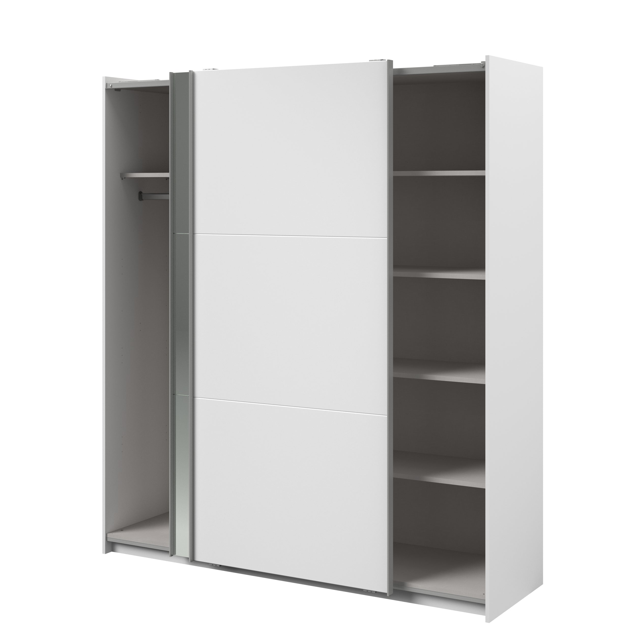 Swing White Mirrored Robe