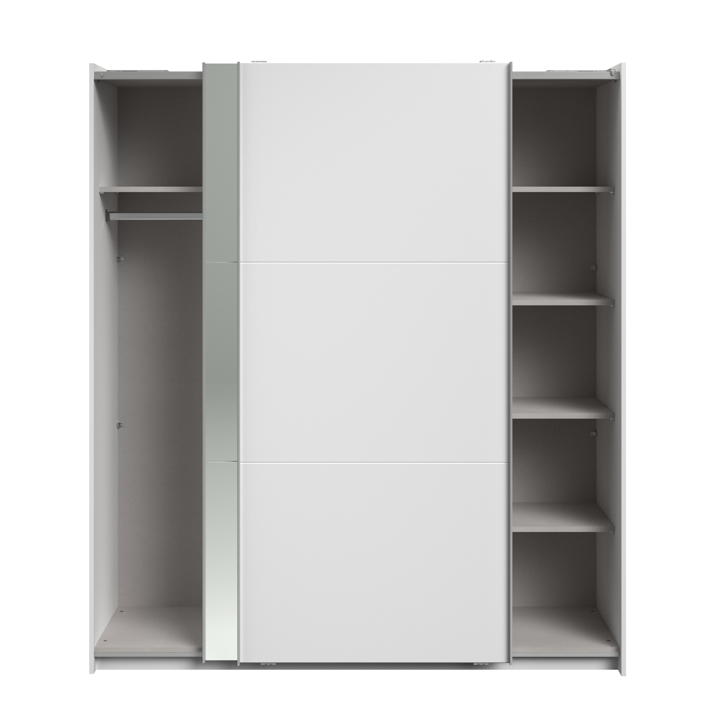 Swing White Mirrored Robe