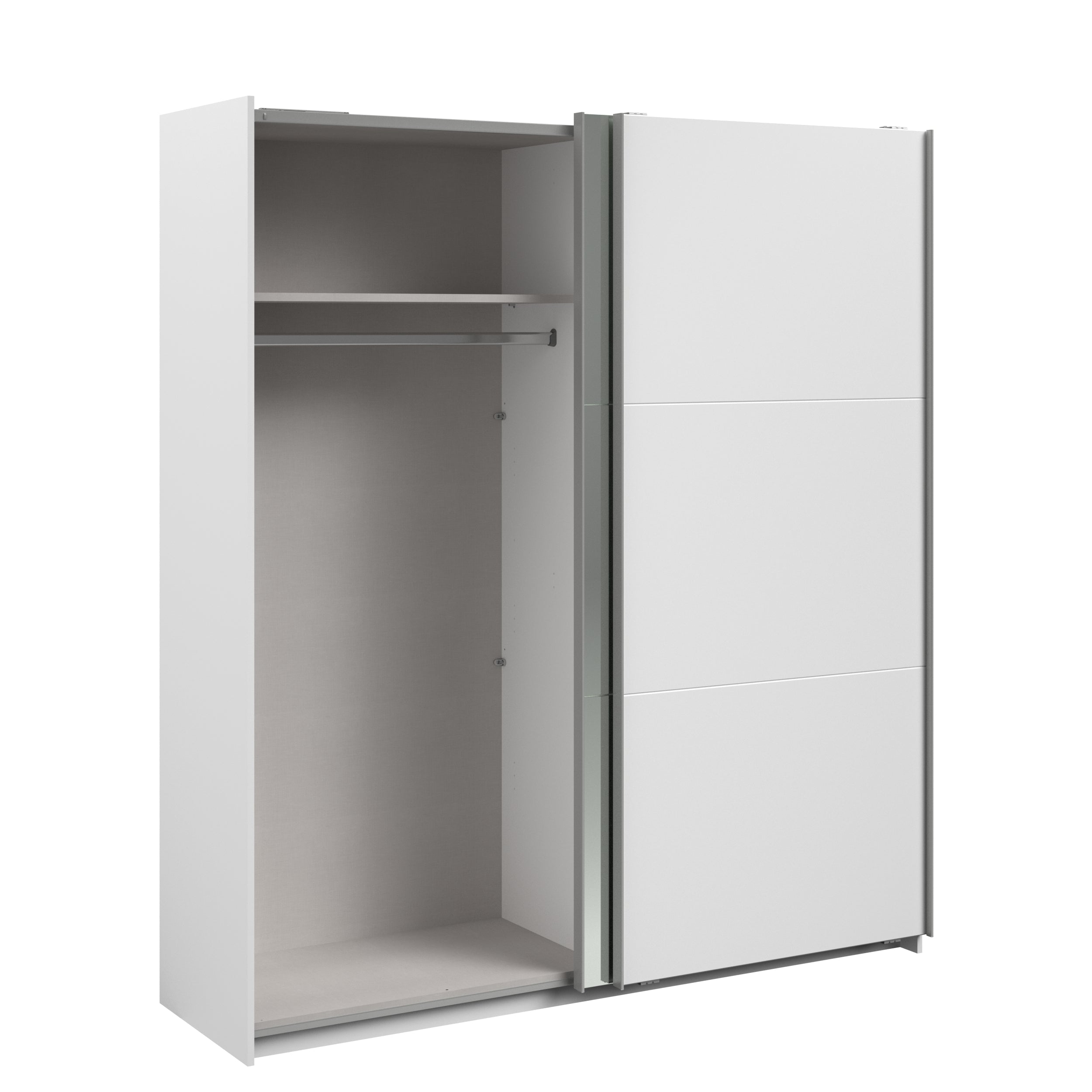 Swing White Mirrored Robe