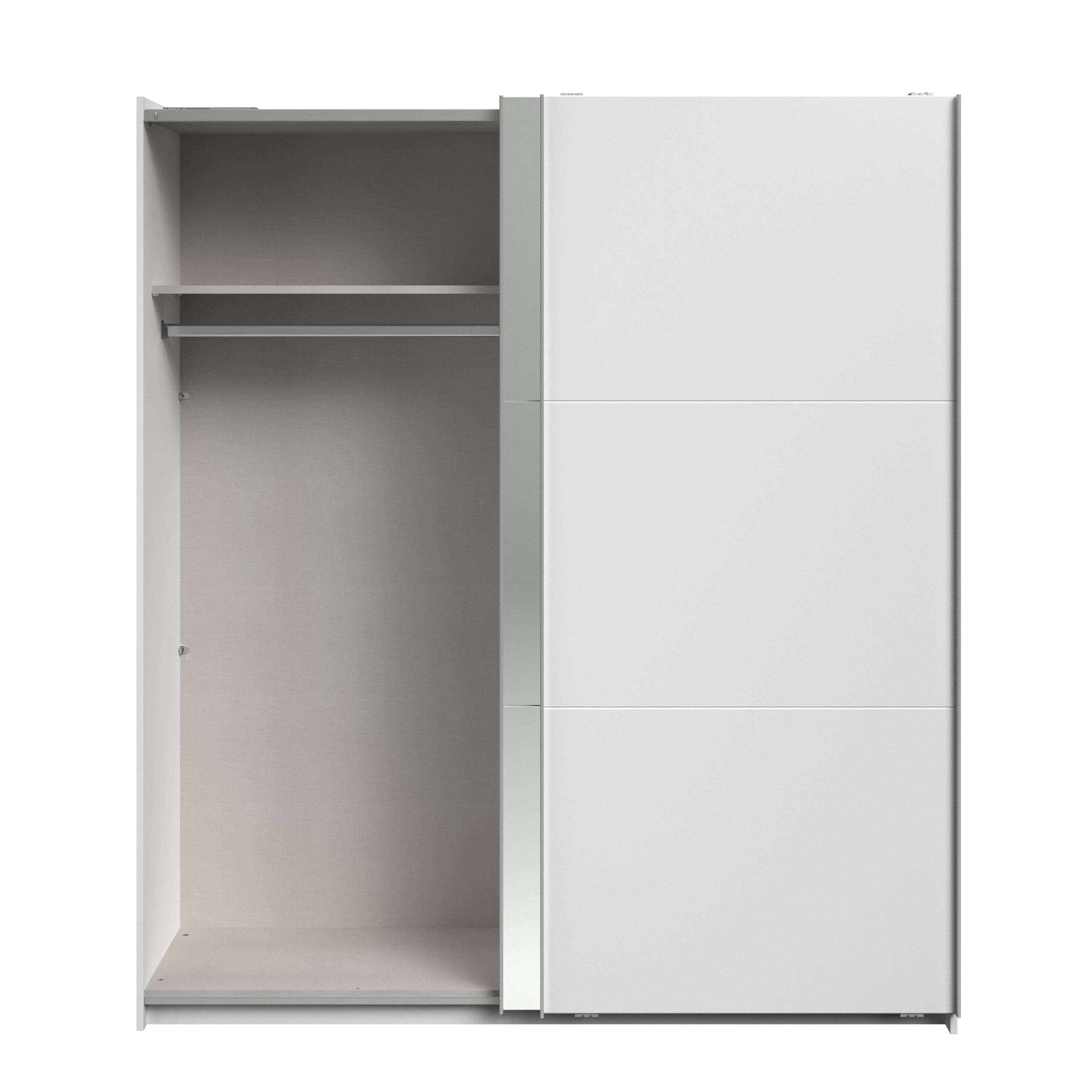 Swing White Mirrored Robe