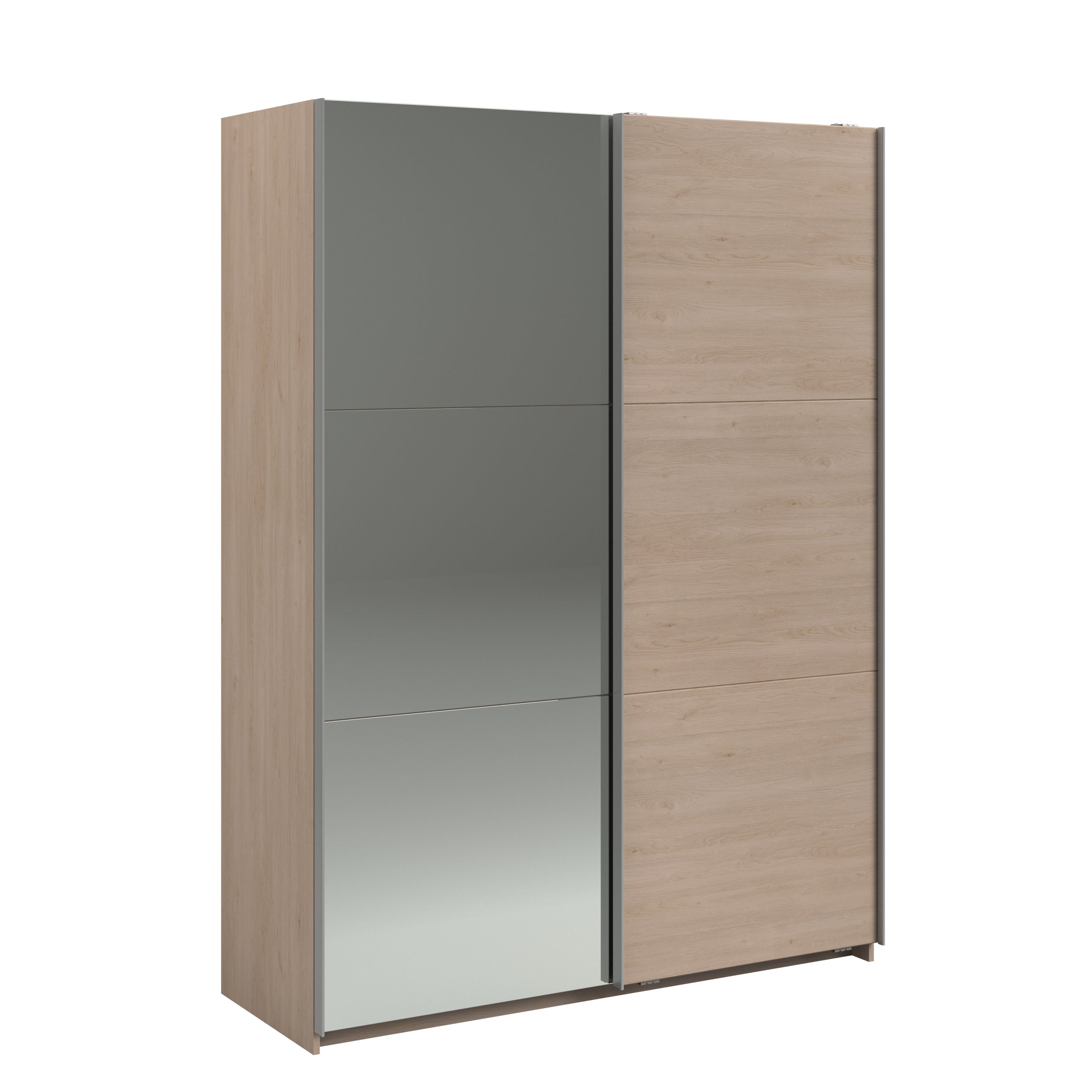 Swing Oak Mirrored Robe