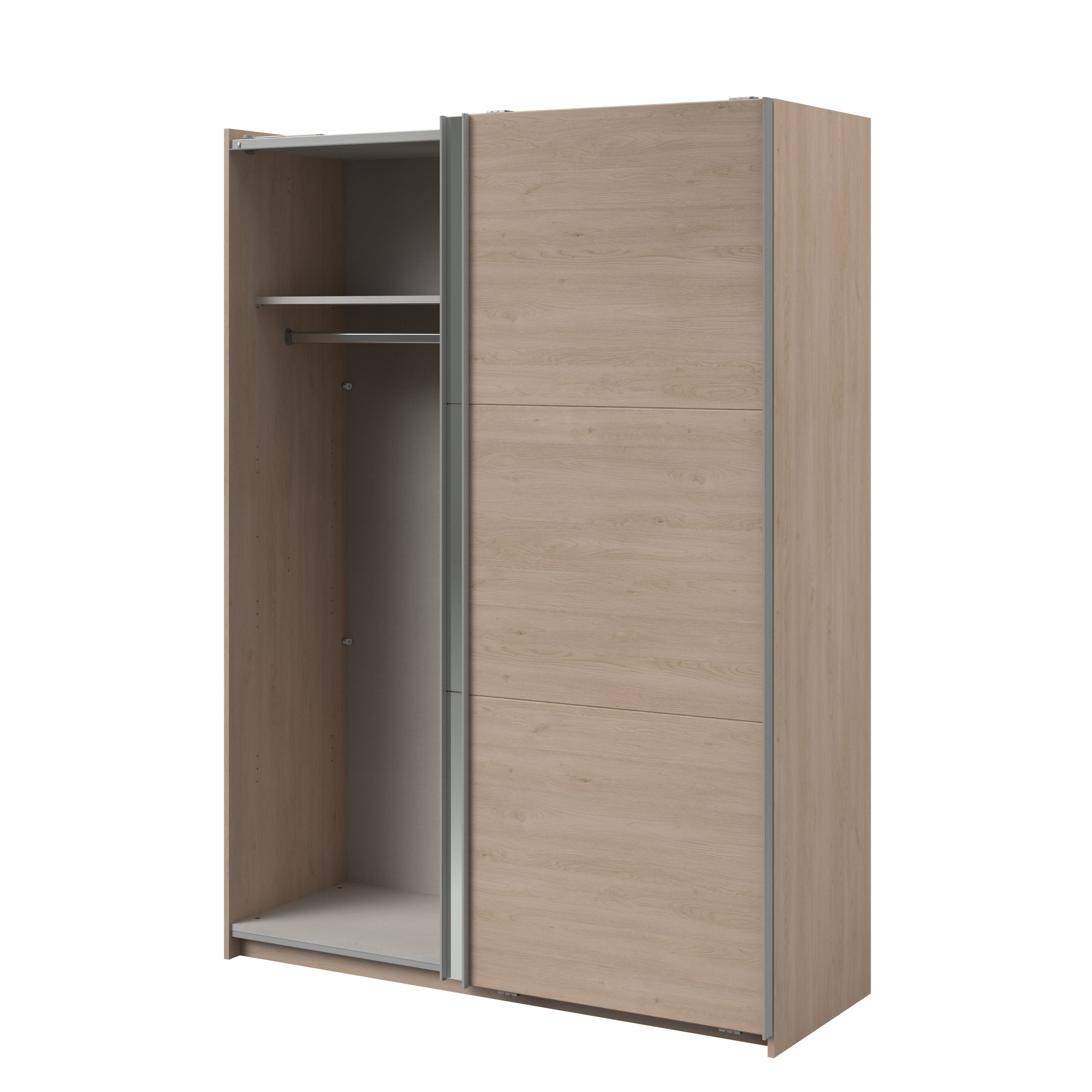 Swing Oak Mirrored Robe