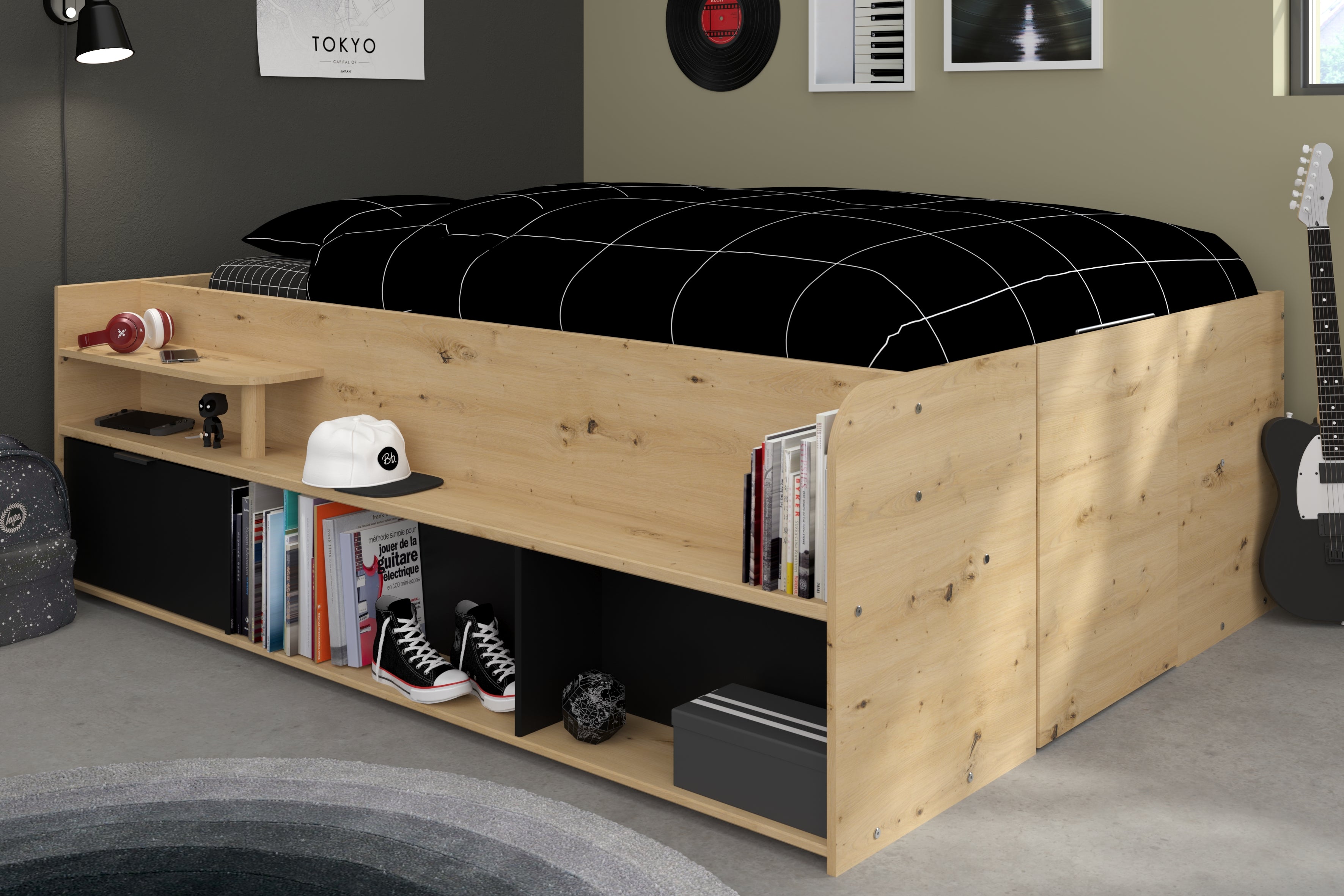 Travel Ottoman Storage Bed