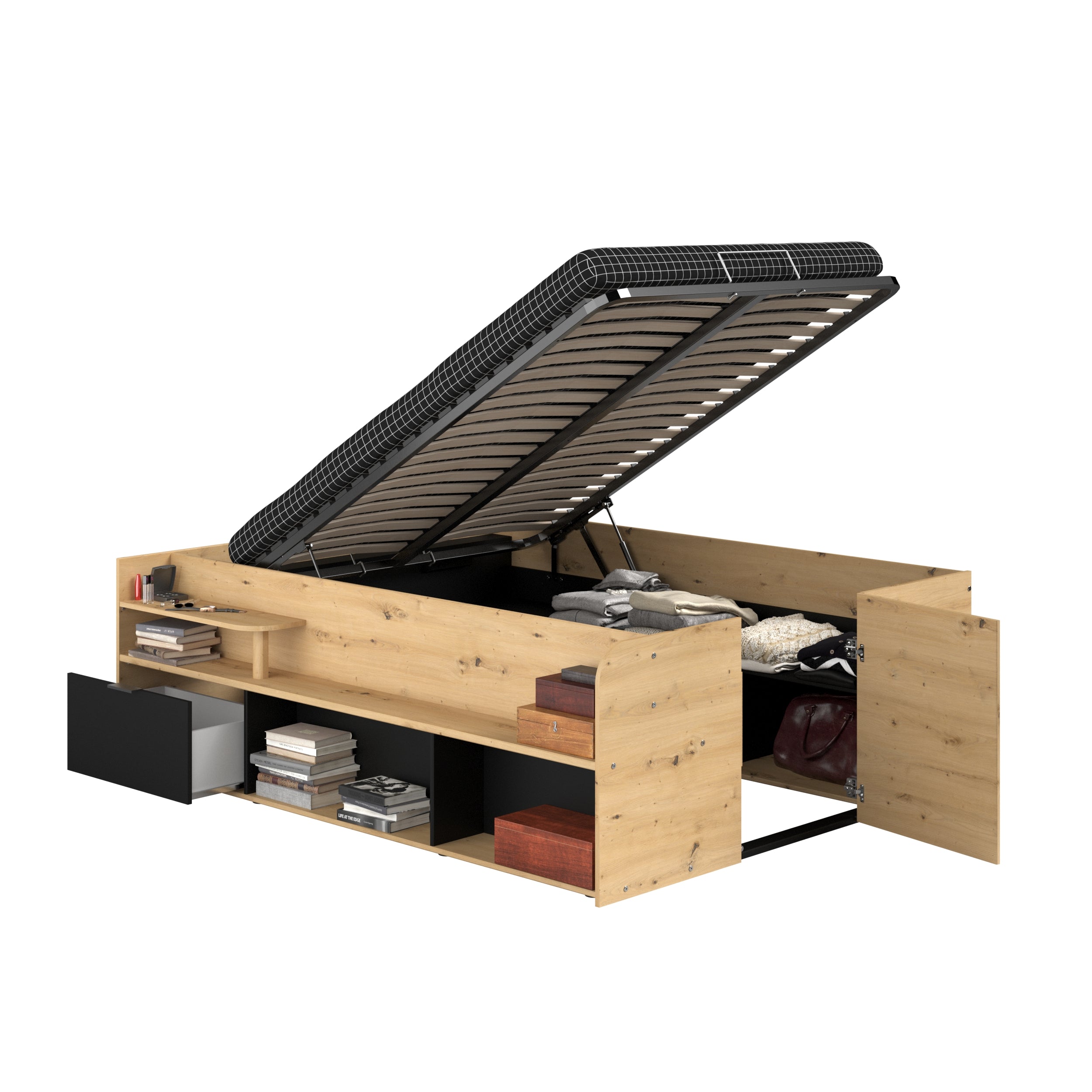 Travel Ottoman Storage Bed