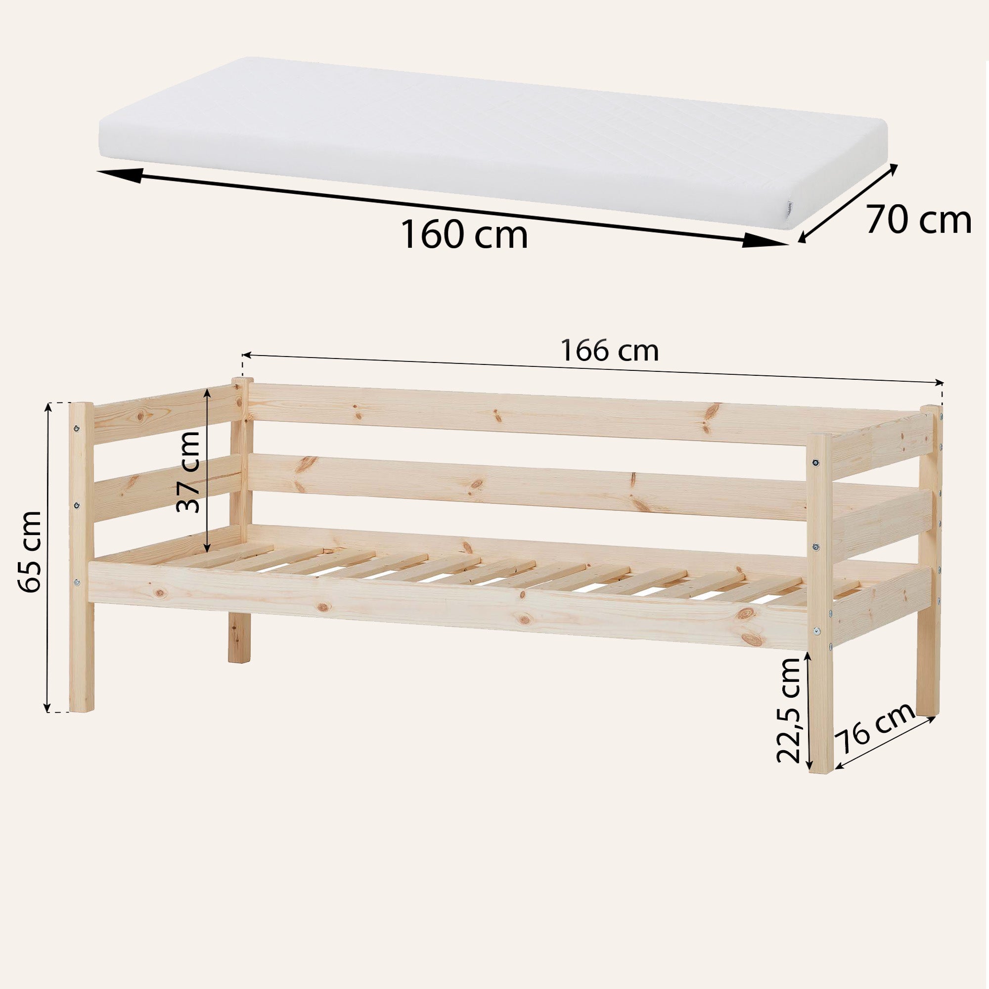 Hoppekids Shorty Daybed