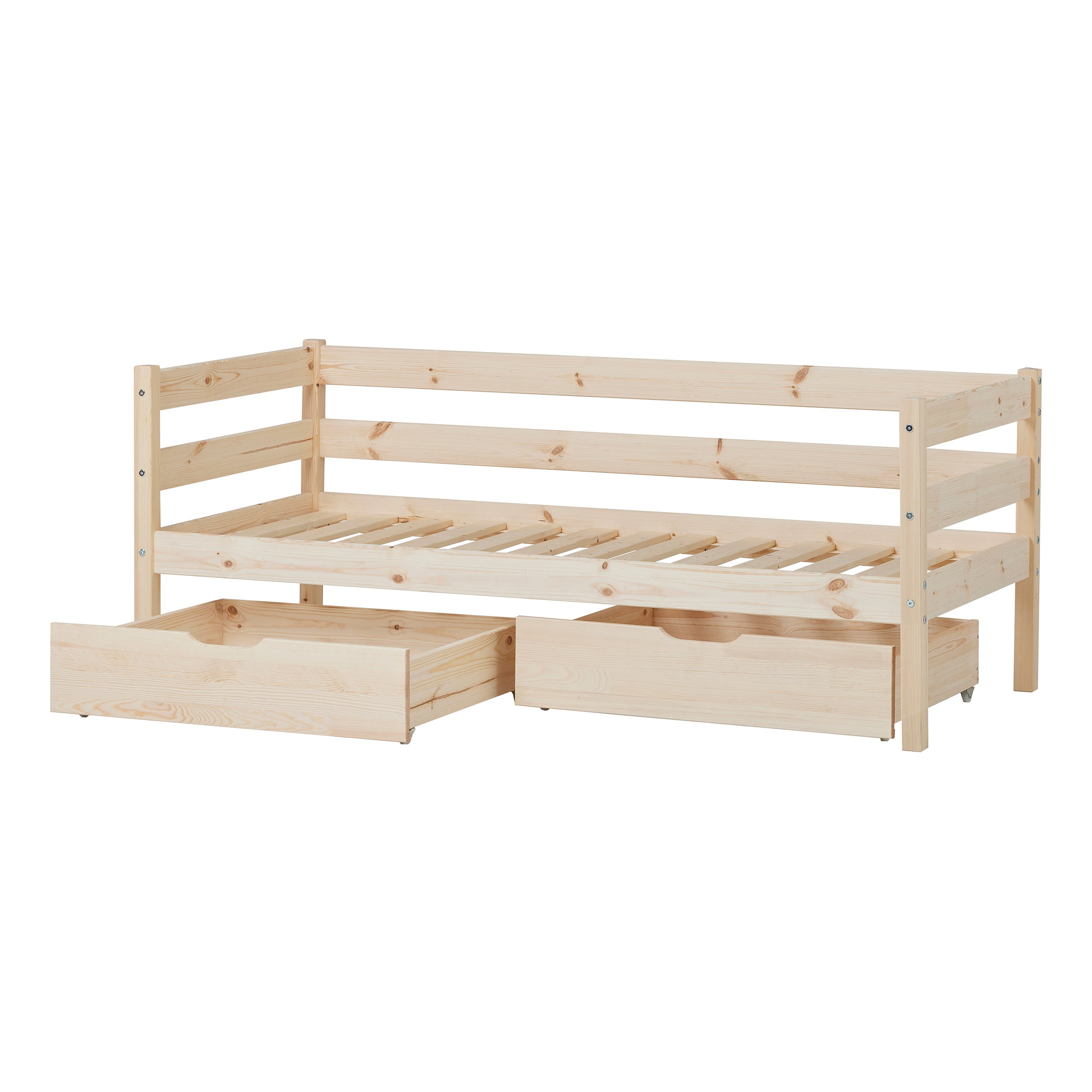 Hoppekids Shorty Daybed + Safety Rail/Drawers
