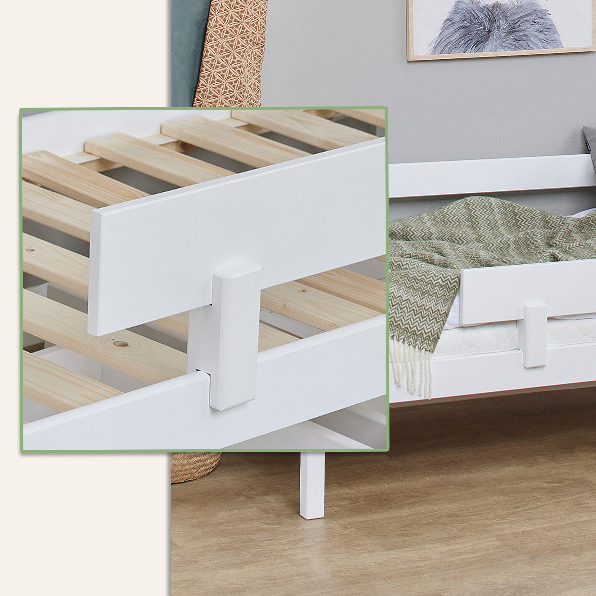 Hoppekids Shorty Daybed + Safety Rail